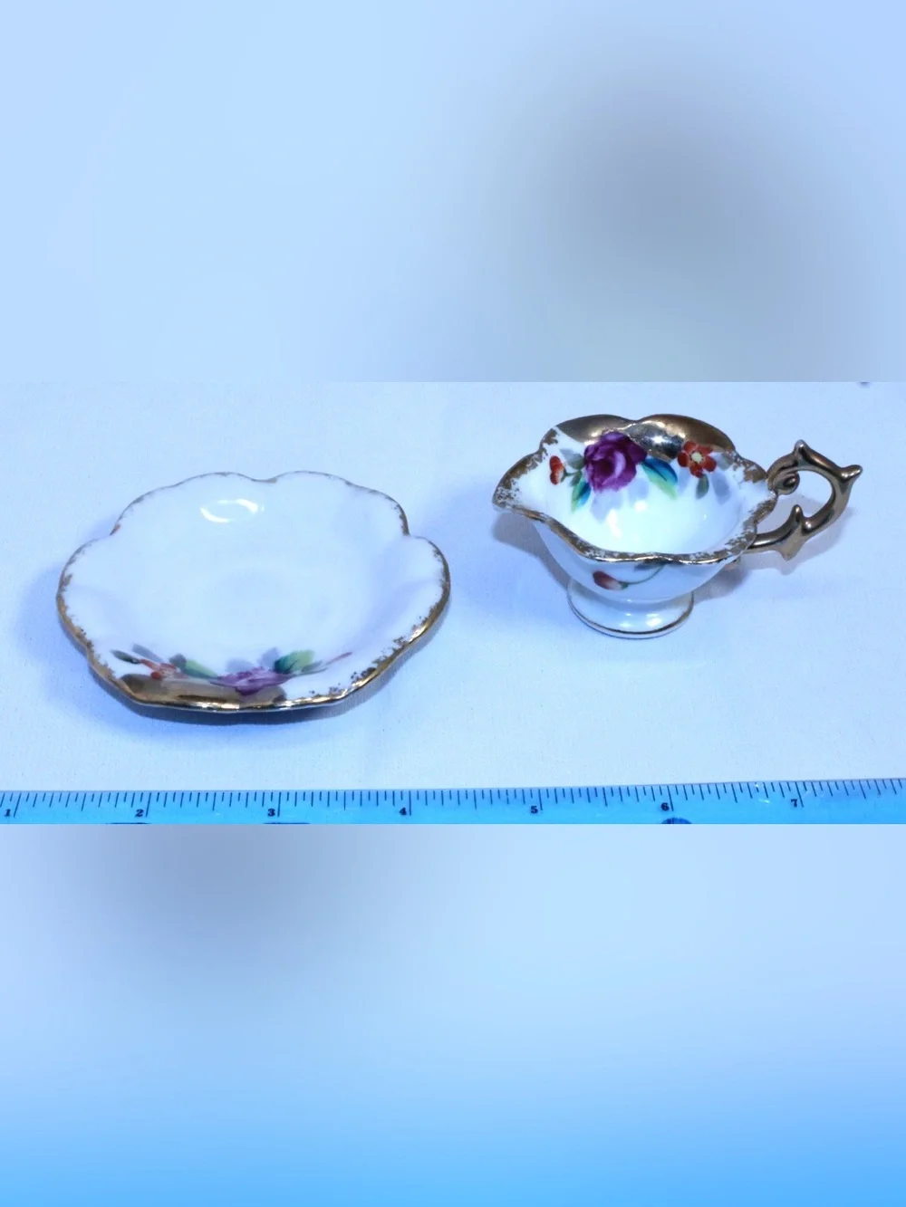 Vintage Japan Porcelain Demitasse and Saucer Set